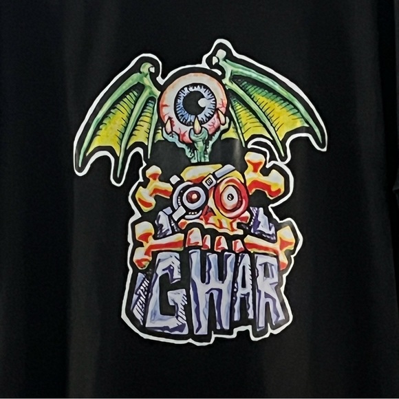 GWAR Solid Black Band T-Shirt Graphic Transfer Tee Men’s Cut Size XL - Picture 2 of 4